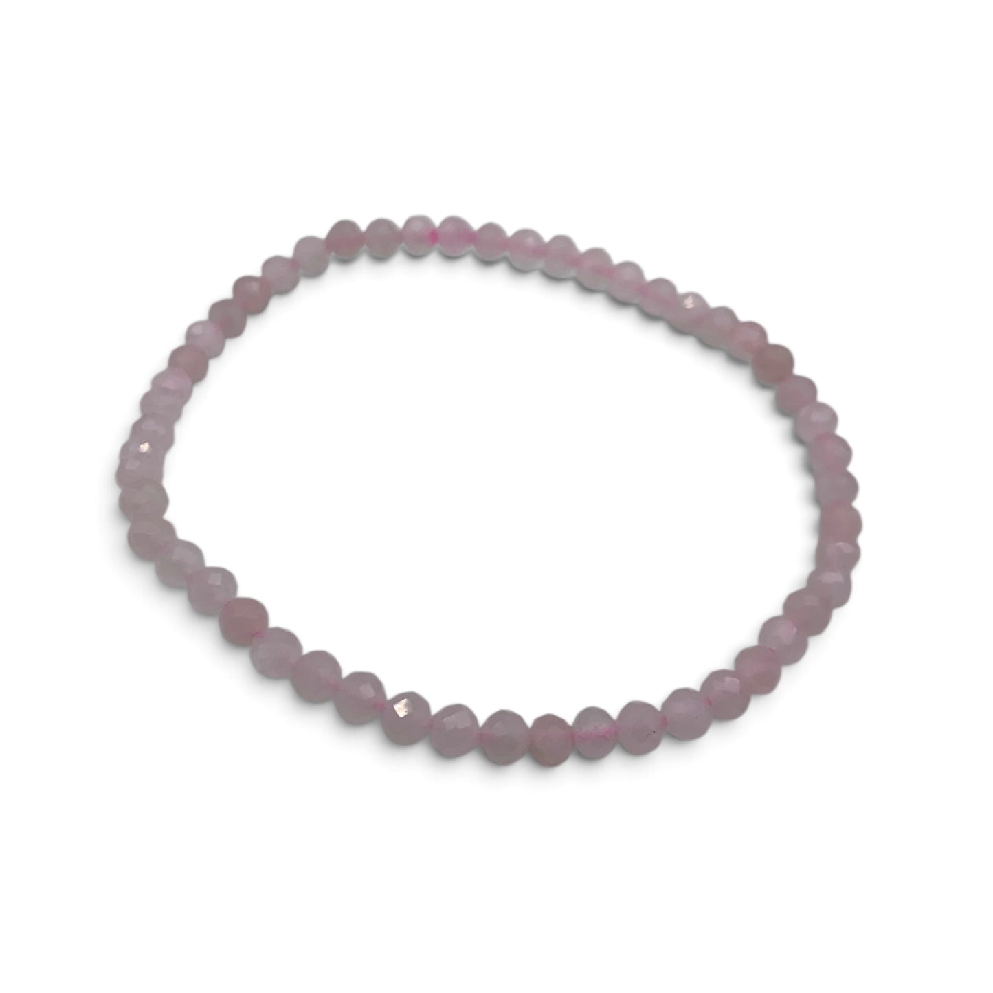 Bracelet - Rose Quartz Faceted 4mm