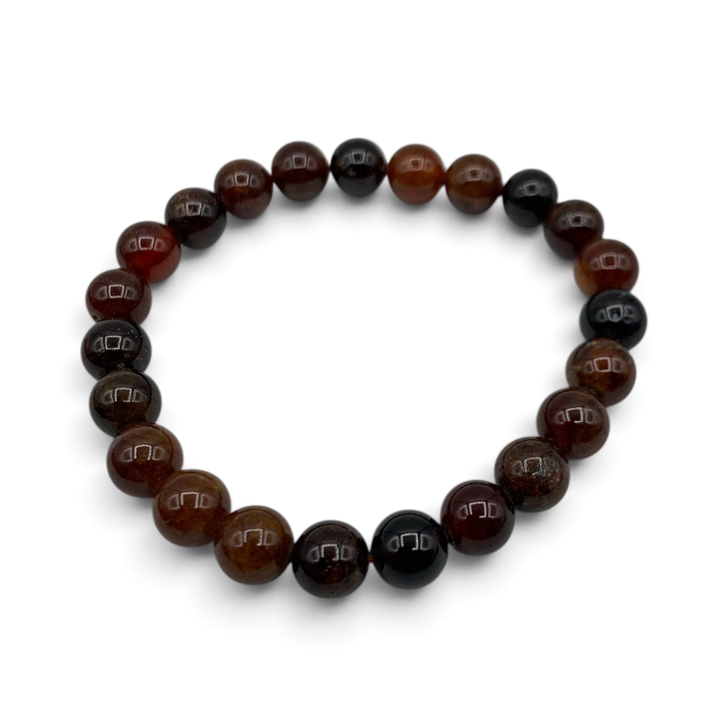 Bracelet - Garnet Orange 8mm