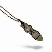 Necklace - Citrine Natural Copper Wire Wrapped Point $40