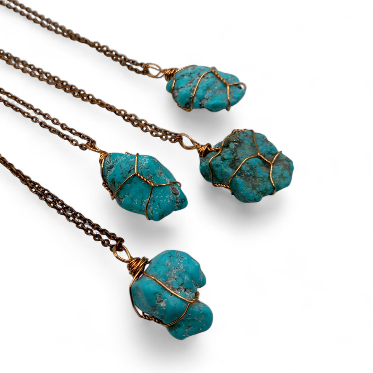 Necklace - Turquoise Raw Tumble $40