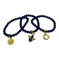 Bracelet - Lapis Lazuli with Charm