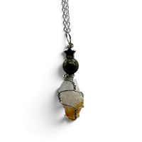 Necklace - Citrine & Pyrite Star Charm $35