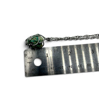 Necklace - Turquoise Raw Wrapped $35