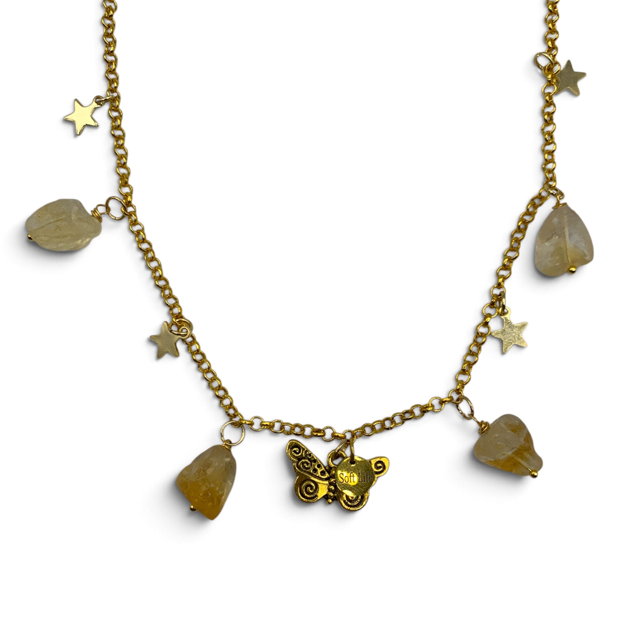 Necklace - Citrine Soft Life Charm $80