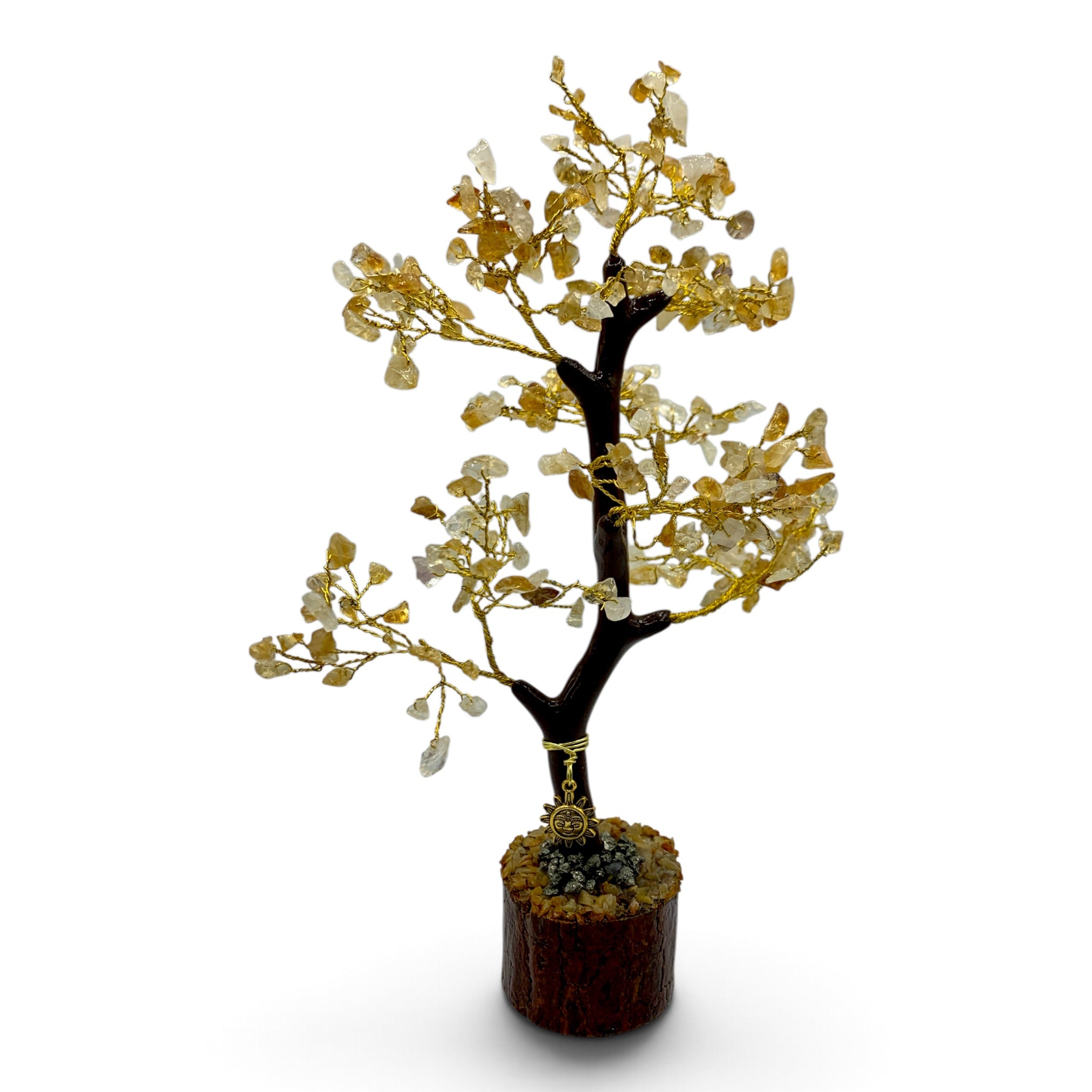Gemstone Tree - Citrine & Pyrite Sun Charm