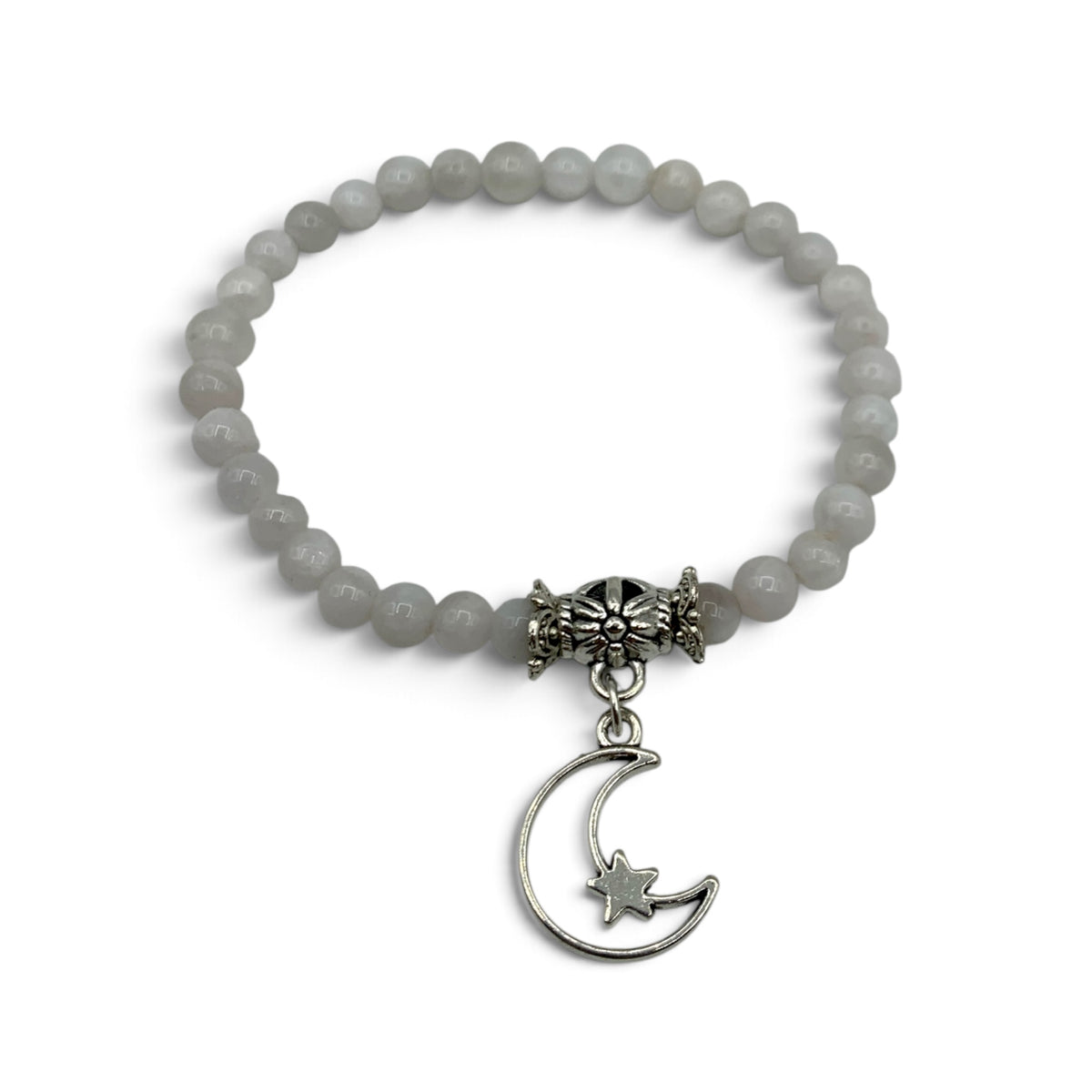 Bracelet - Moonstone Rainbow with Charm