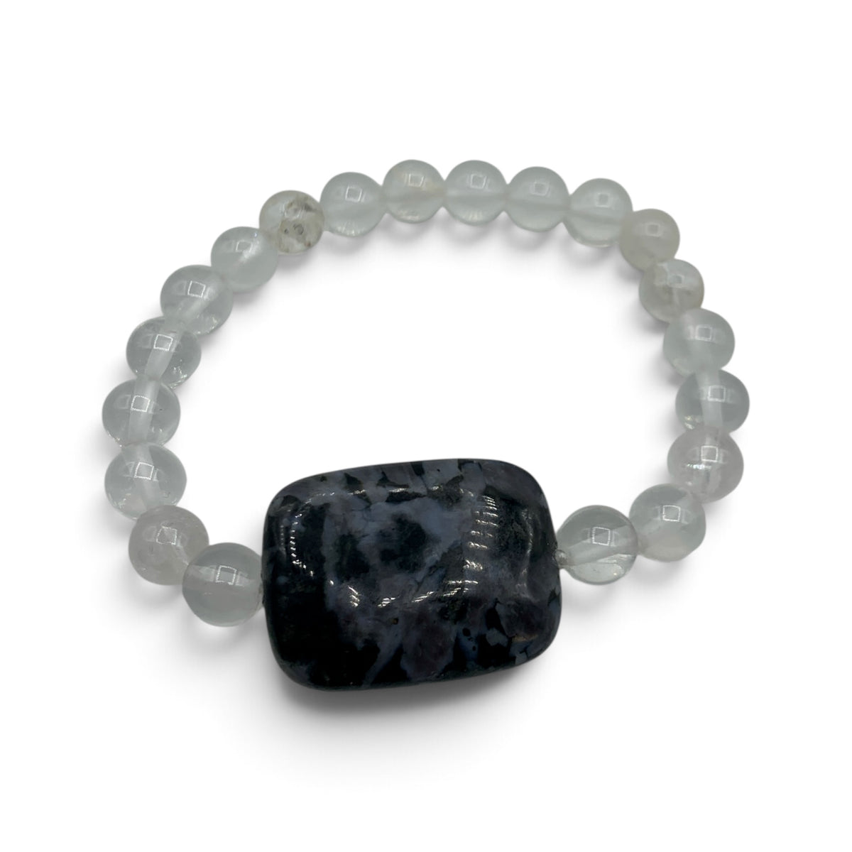 Bracelet - Clear Quartz & Merlinite