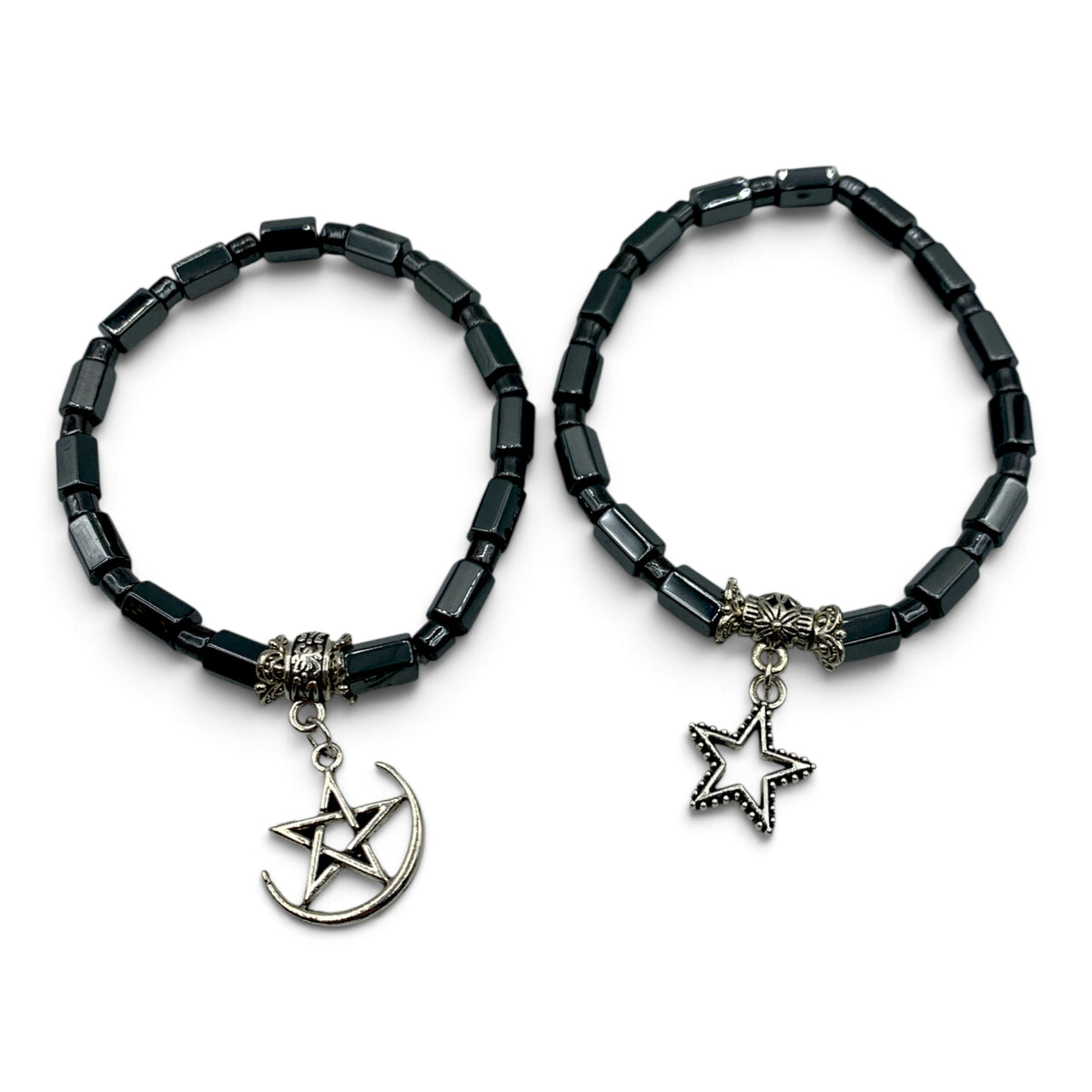 Bracelet - Hematite 8mm with Charm