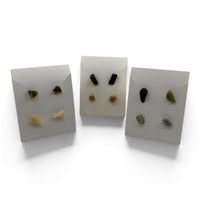Earrings - Labradorite & Moonstone Studs