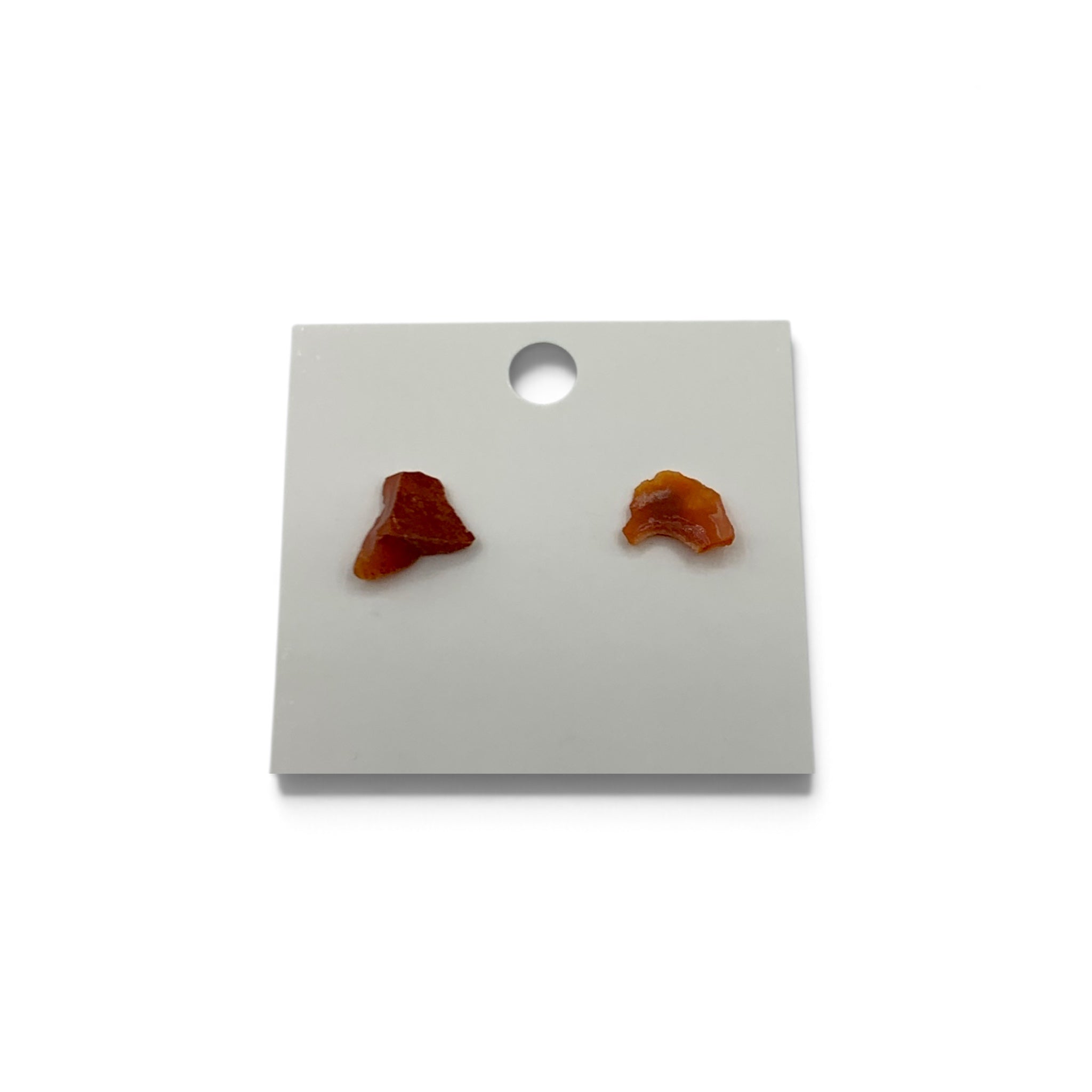 Earrings - Fire Opal Stud