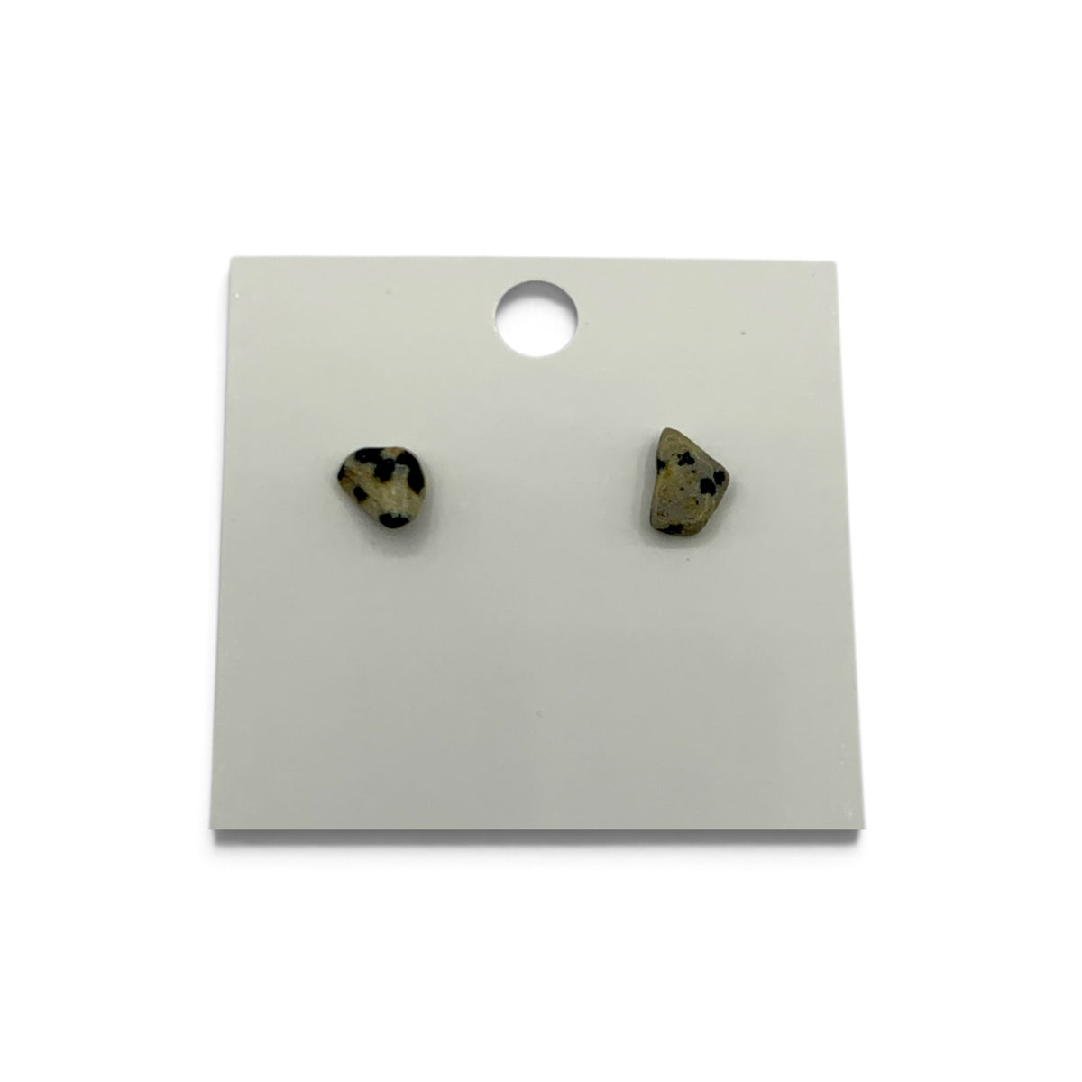 Earrings - Dalmatian Jasper Stud $22
