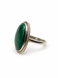 Ring - Malachite Silver