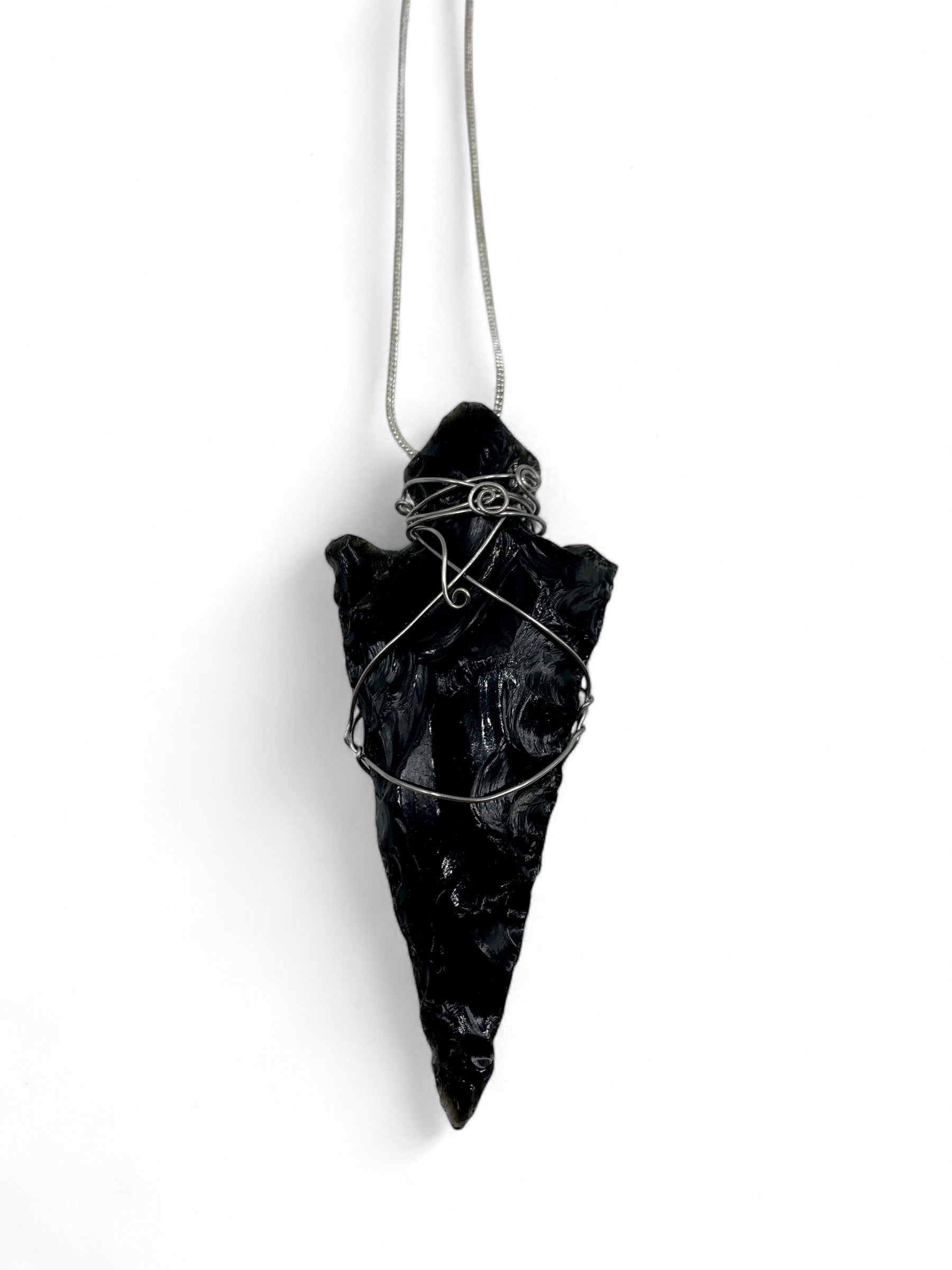 Necklace - Obsidian Arrowhead Point $150