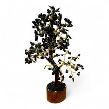 *9 Crystal Chip Tree - Black Tourmaline