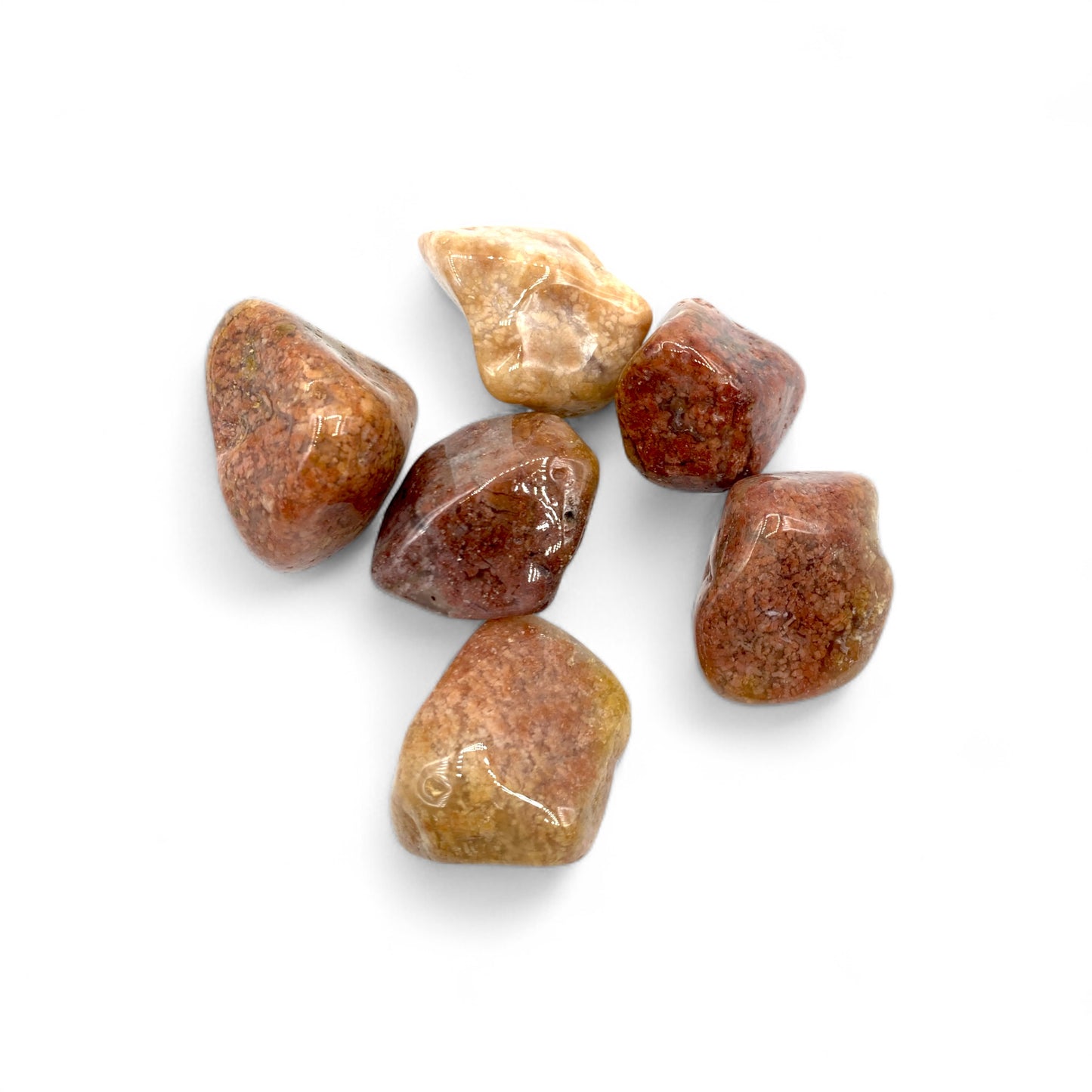 Agate - Pink Moss Tumble $10