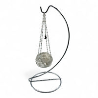 Clear Quartz Sphere - Silver Stand