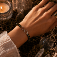 Bracelet - Moldavite Infinity