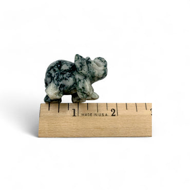 Moss Agate Elephant $30