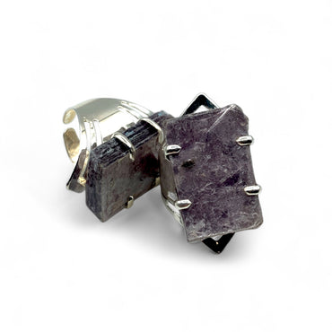 Lepidolite - Adjustable Ring