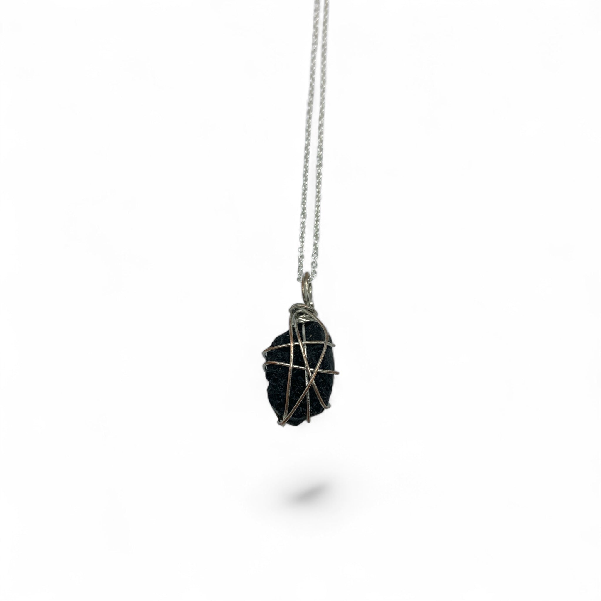 Necklace - Tektite Wire Wrapped $40