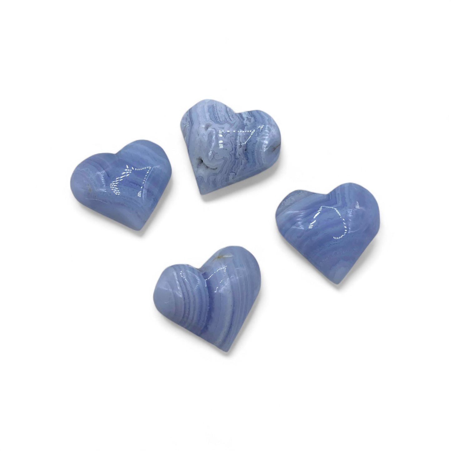 Agate - Blue Lace Heart $25