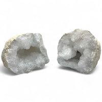 Clear Quartz Geode Pair $175