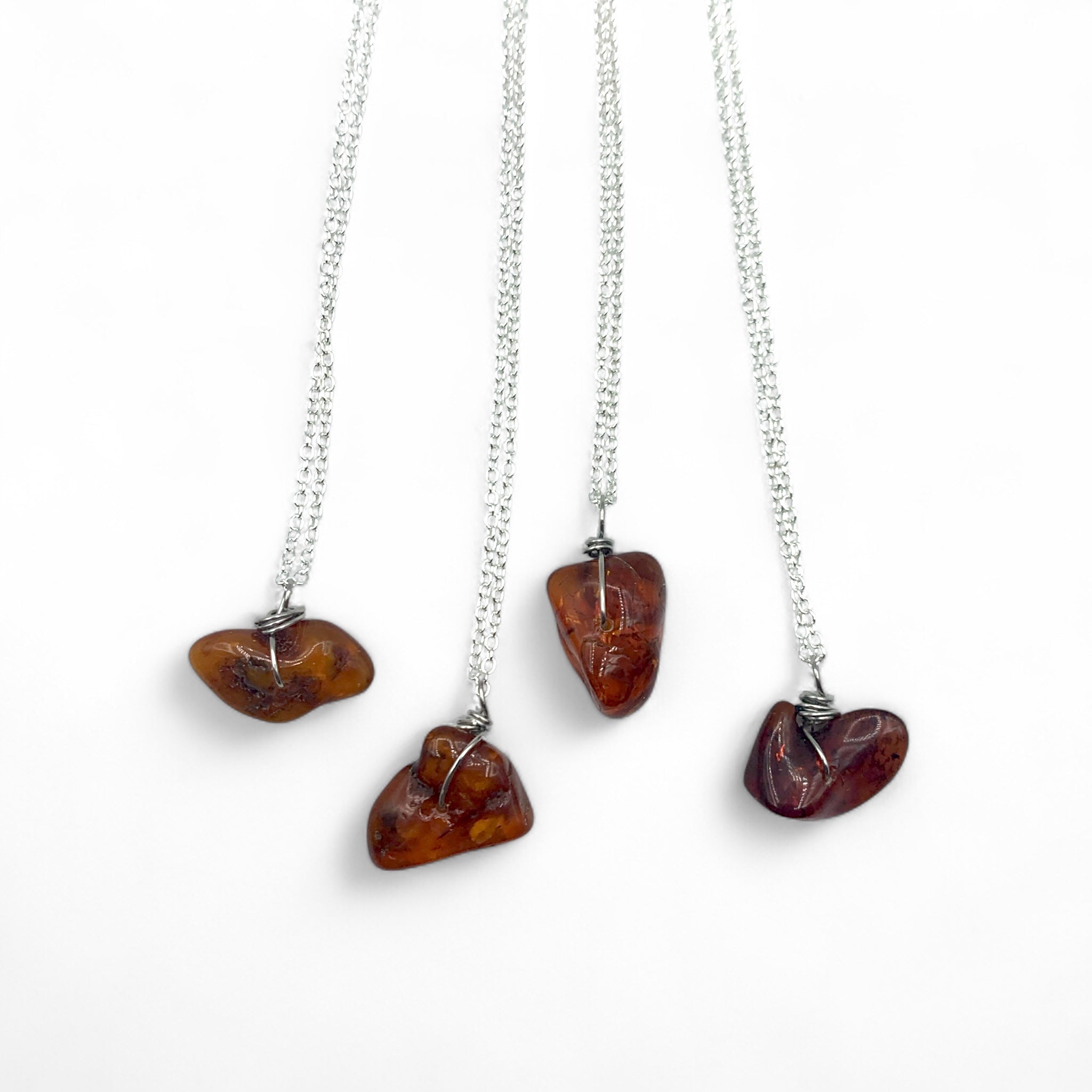 Necklace - Amber Tumble $30