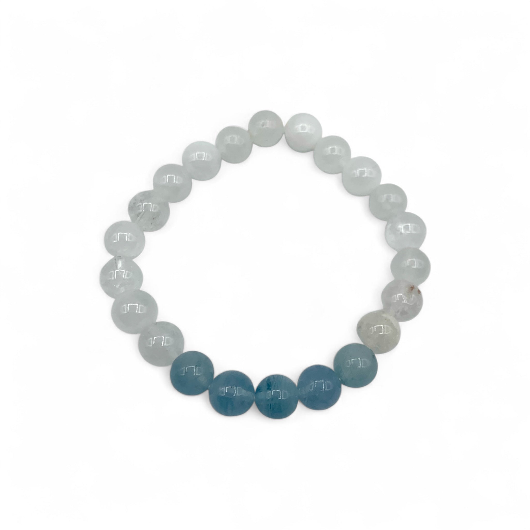 Bracelet - Aquamarine and Clear Quartz $30
