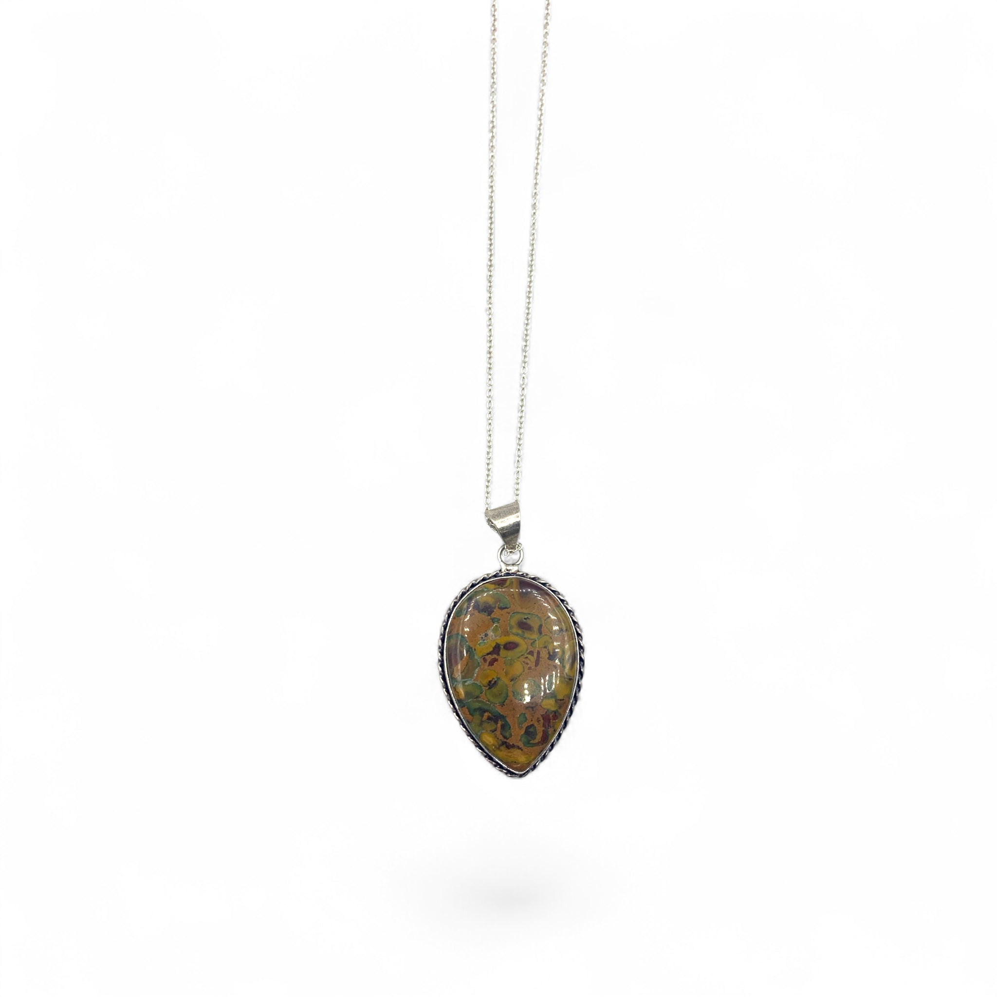 Necklace - Jasper Ocean Assorted Shapes $30