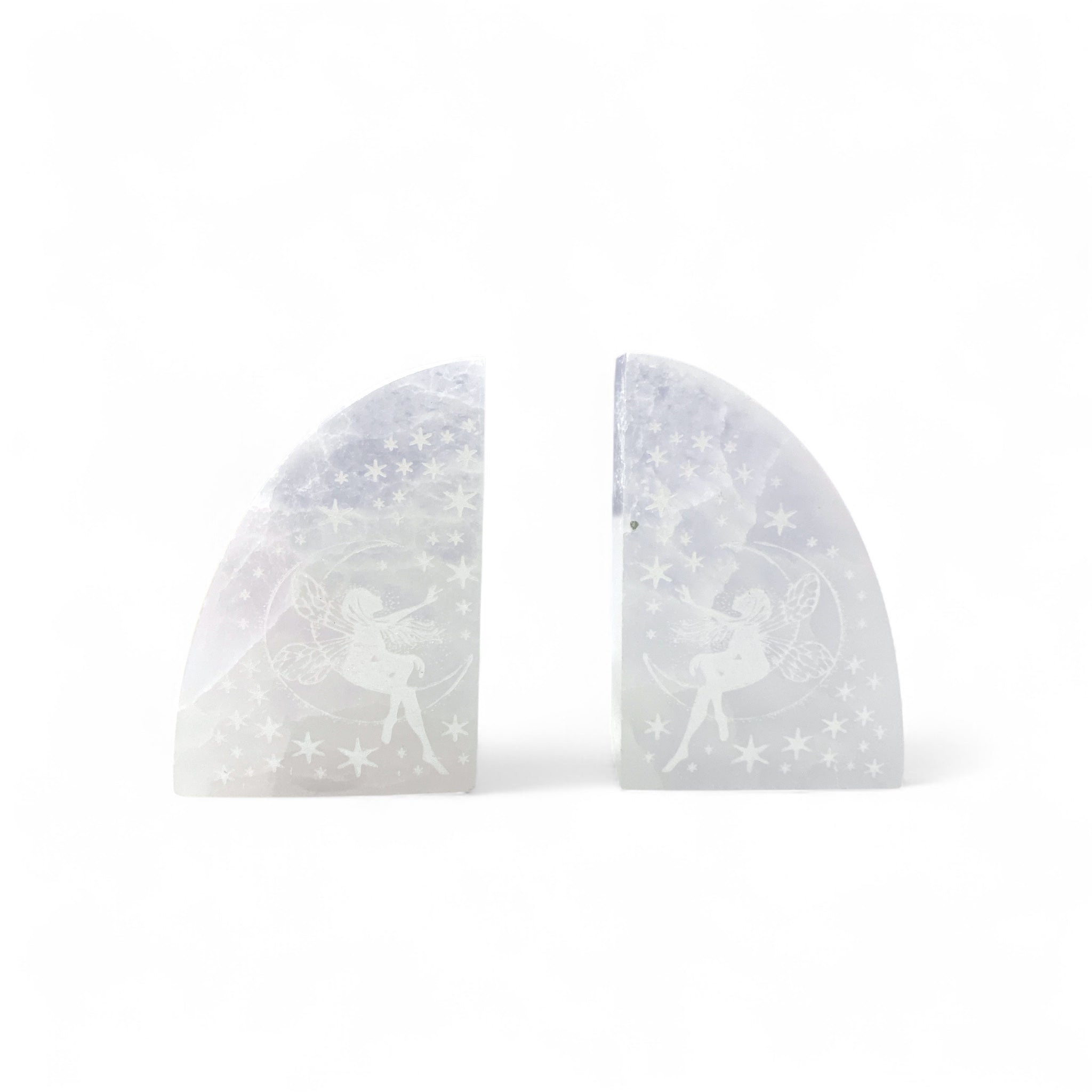 Selenite Book Ends $95