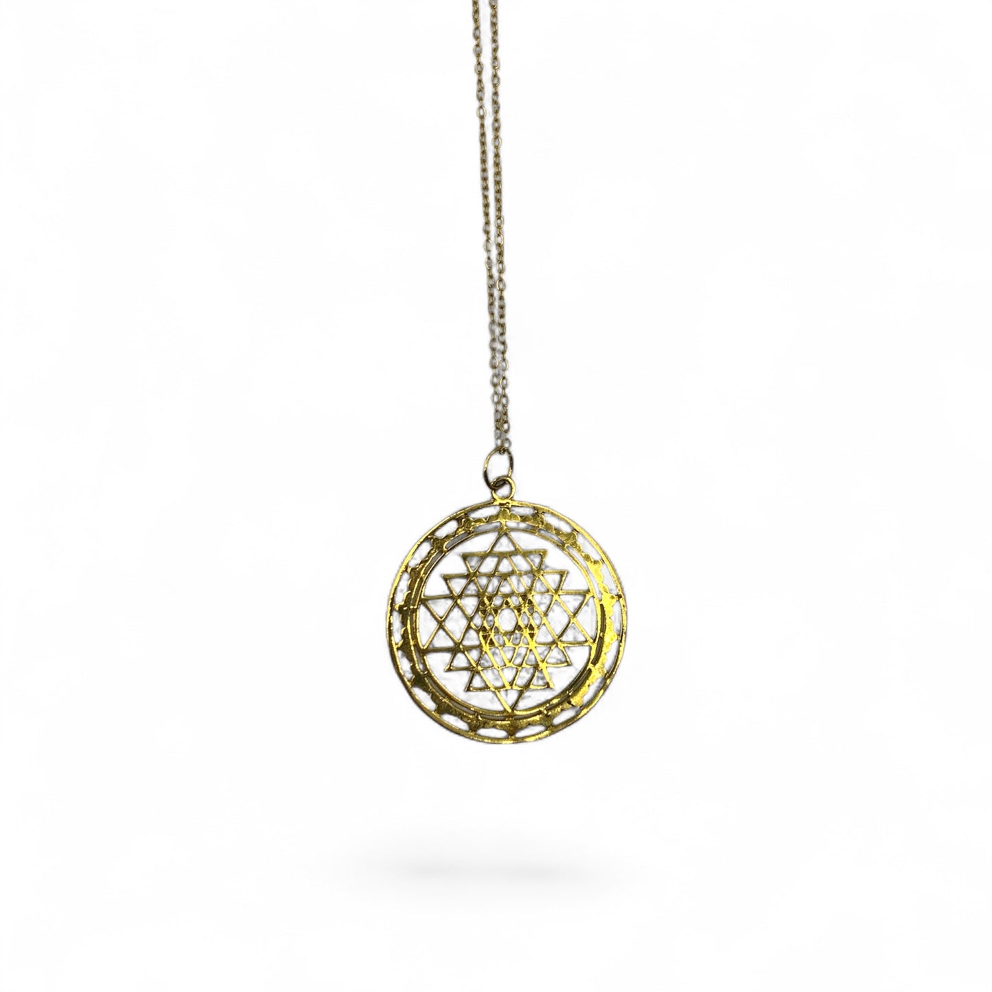 Necklace - Sacred Geometry Gold $25