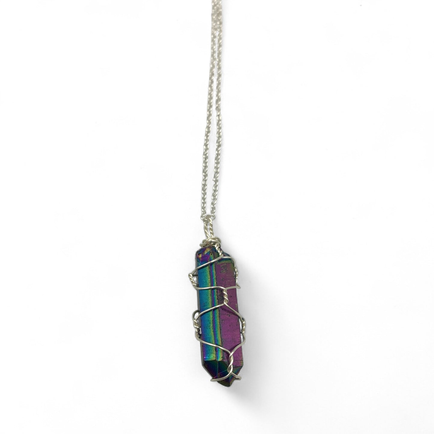 Necklace - Aura Quartz Wrapped