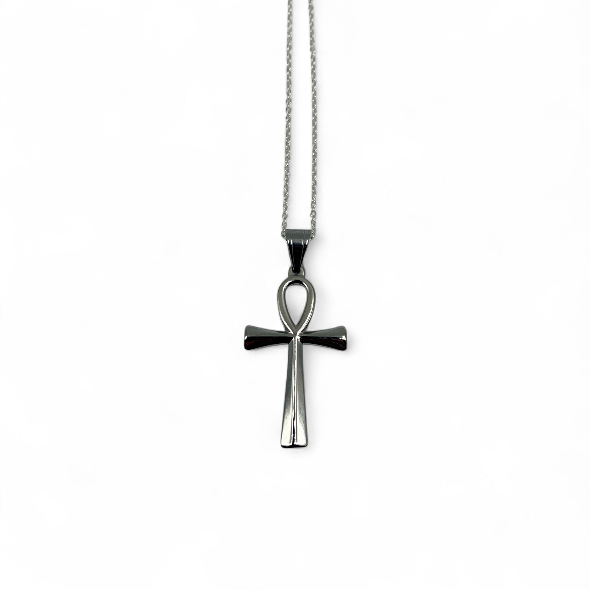 Necklace - Ankh Silver $40