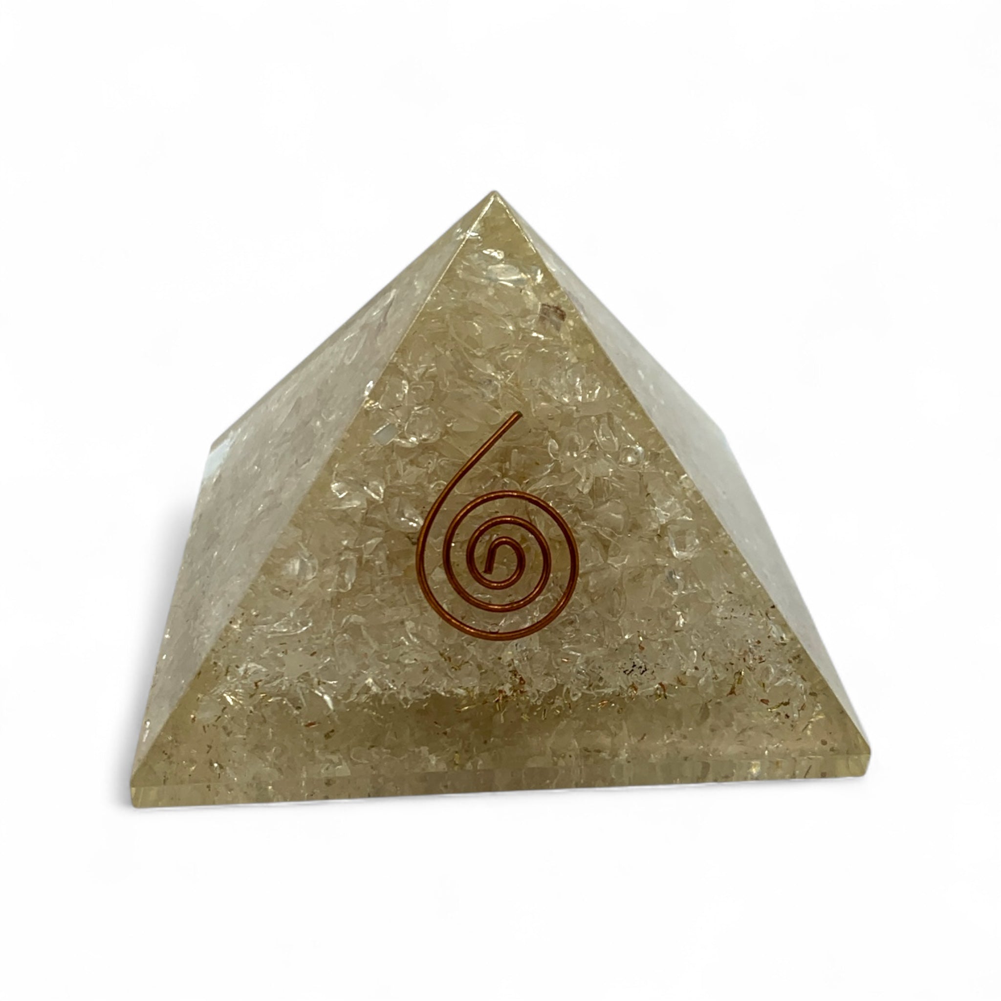 Orgonite - Clear Quartz Pyramid $60