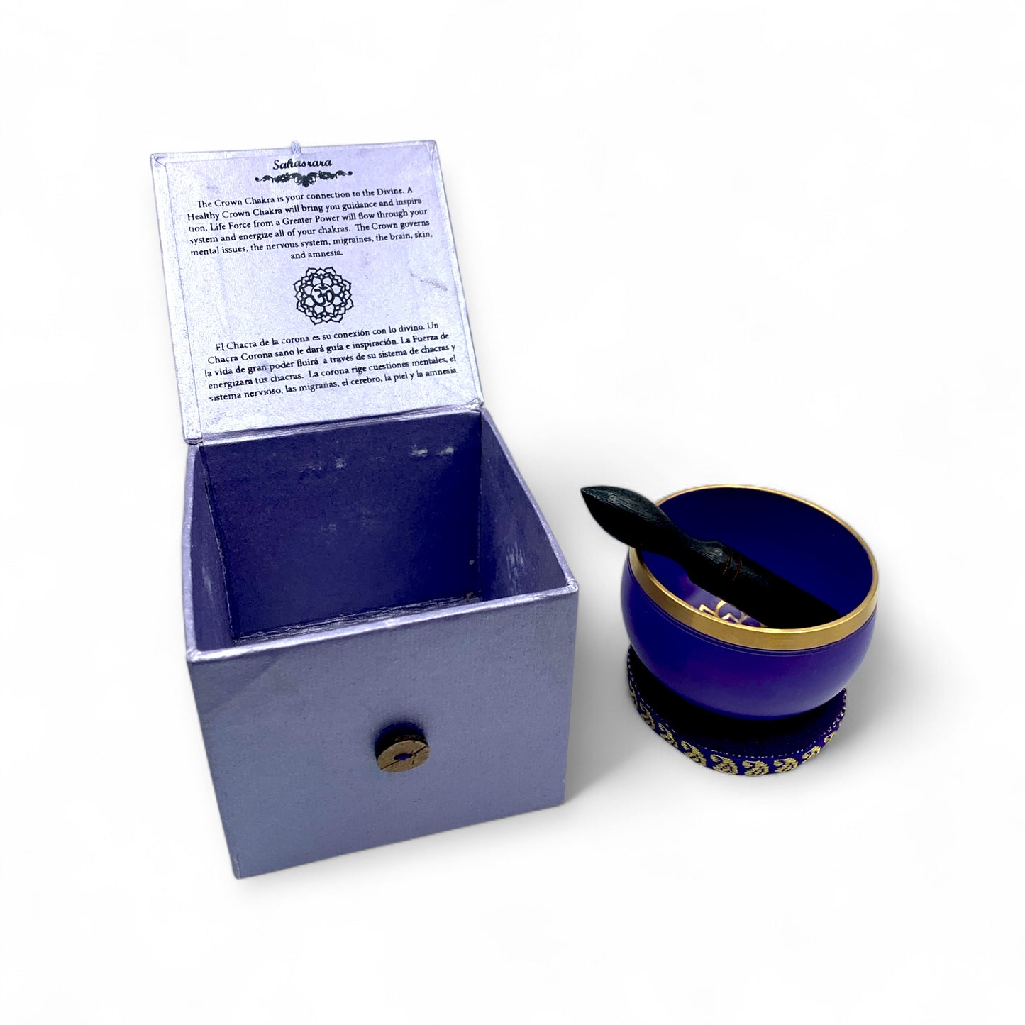 Singing Bowl - Tibetan 3" - Purple (Crown Chakra)