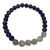 Bracelet - Amethyst & Moonstone