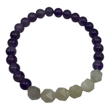 Bracelet - Amethyst & Moonstone