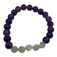 Bracelet - Amethyst & Moonstone