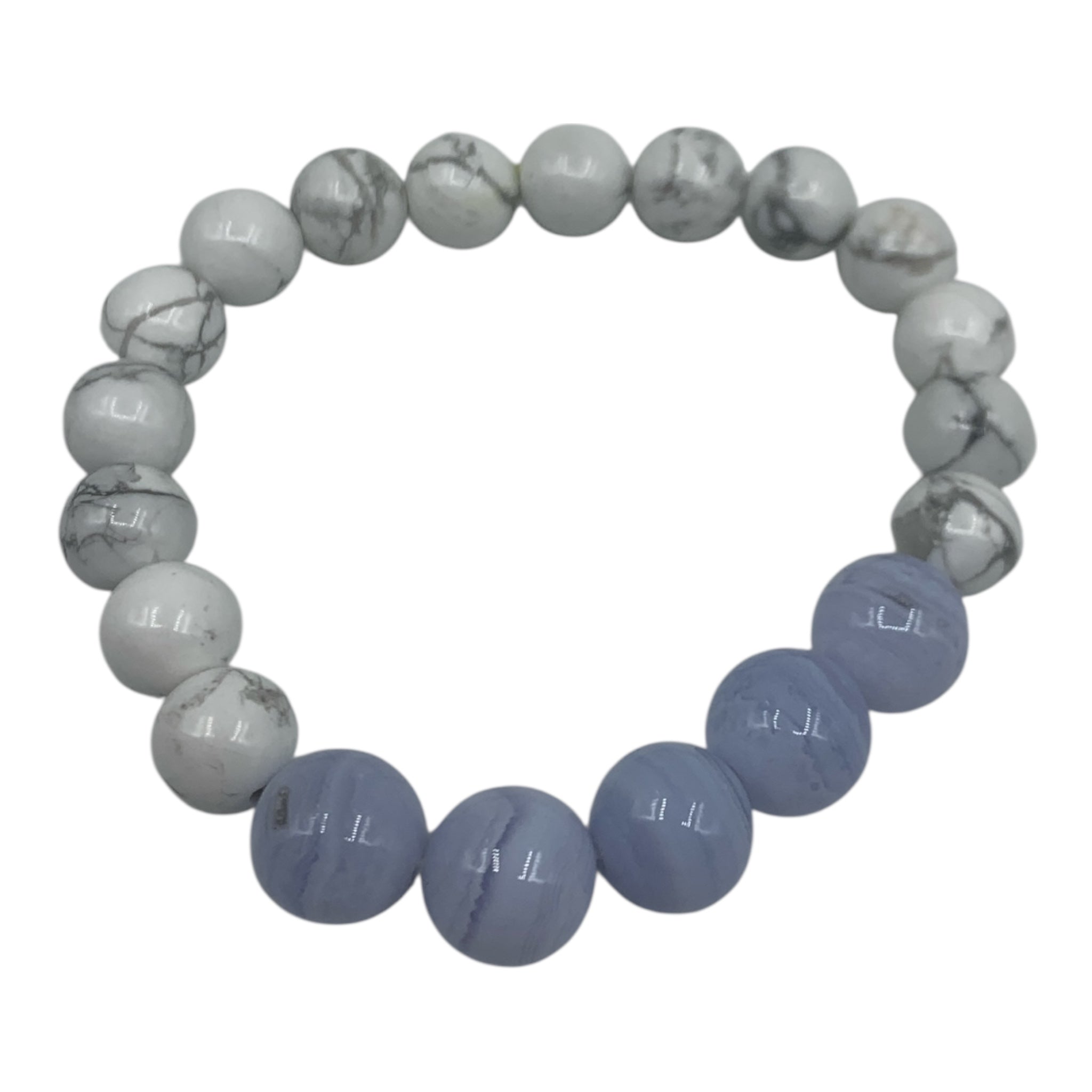 Bracelet - Agate Blue Lace & Howlite