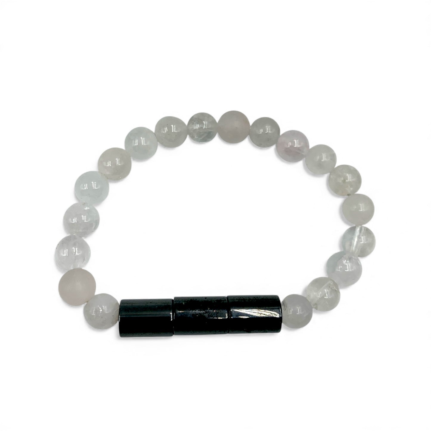 Bracelet - Hematite with Clear Quartz