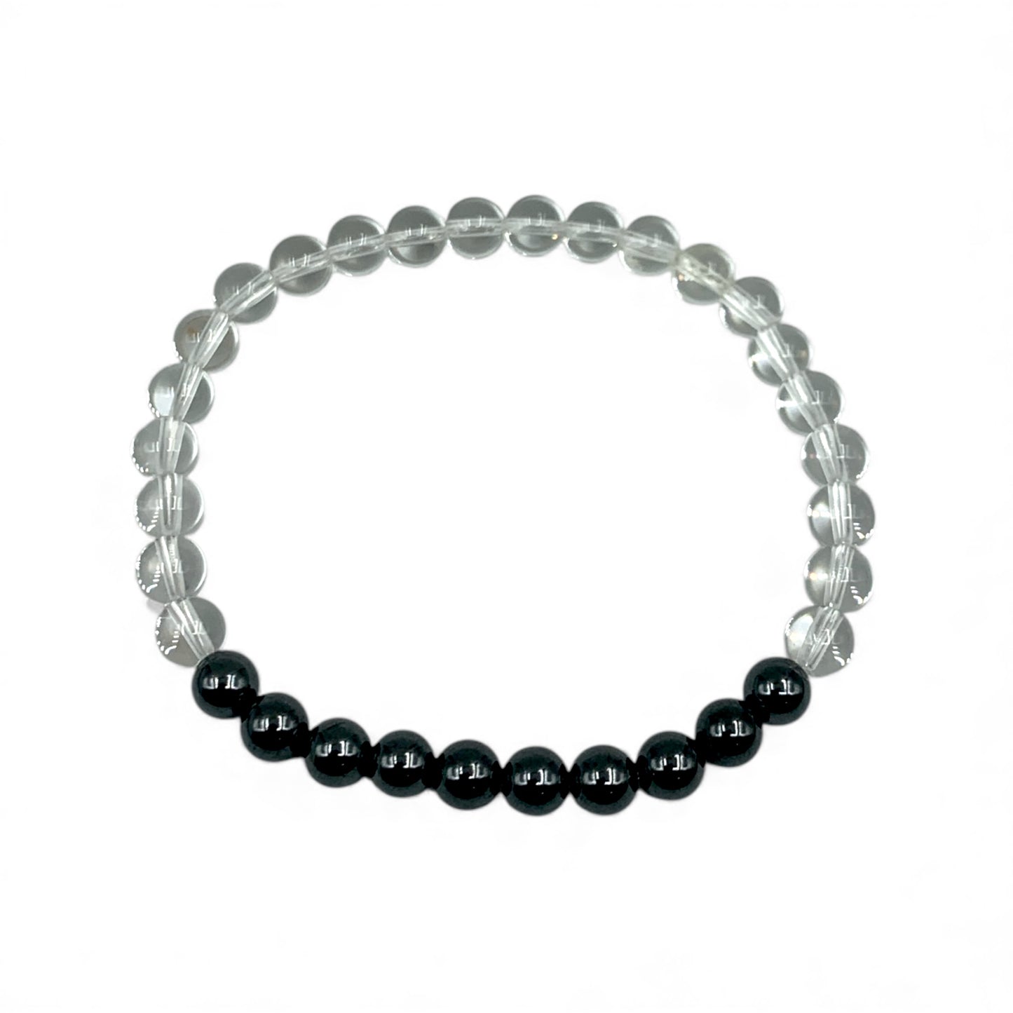 Bracelet - Hematite with Clear Quartz
