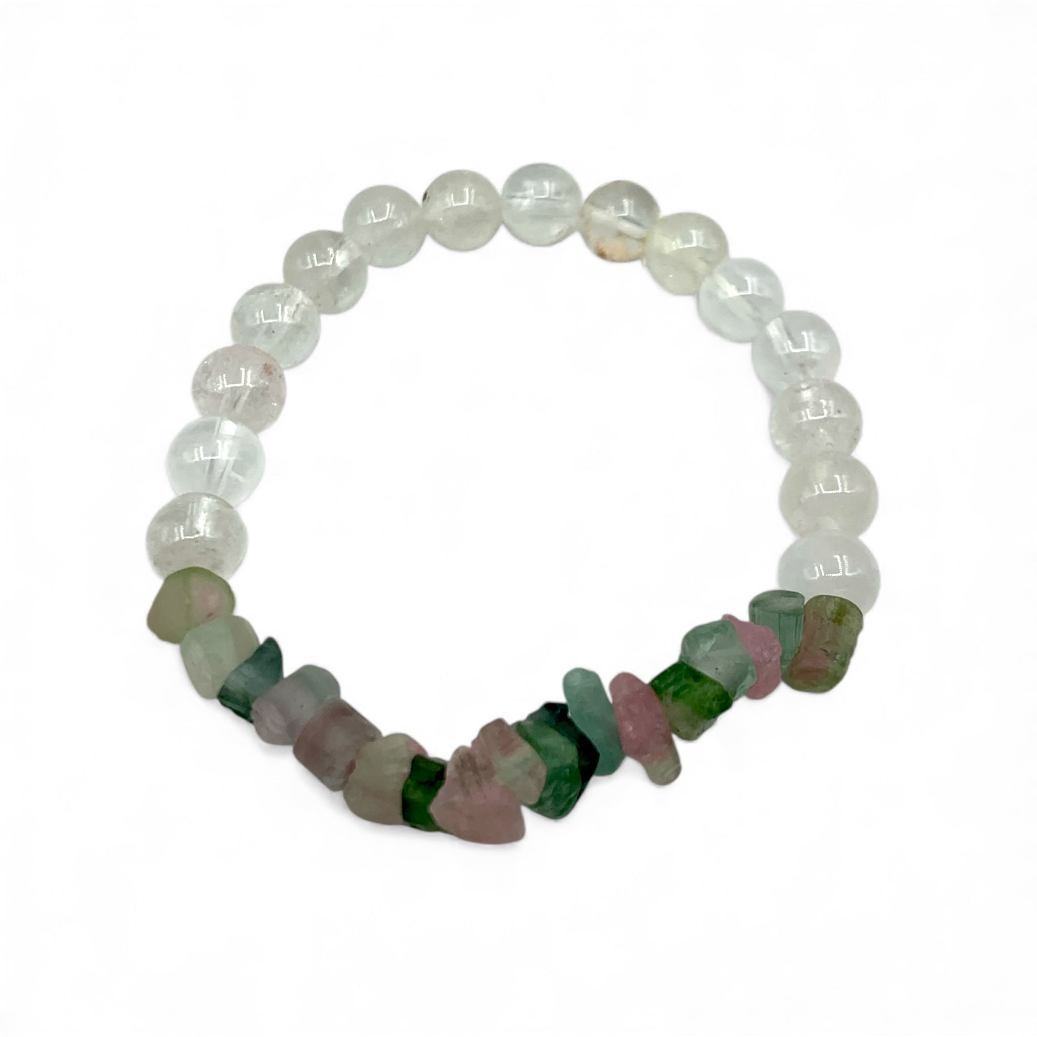 Bracelet - Tourmaline Mixed and Clear Quartz
