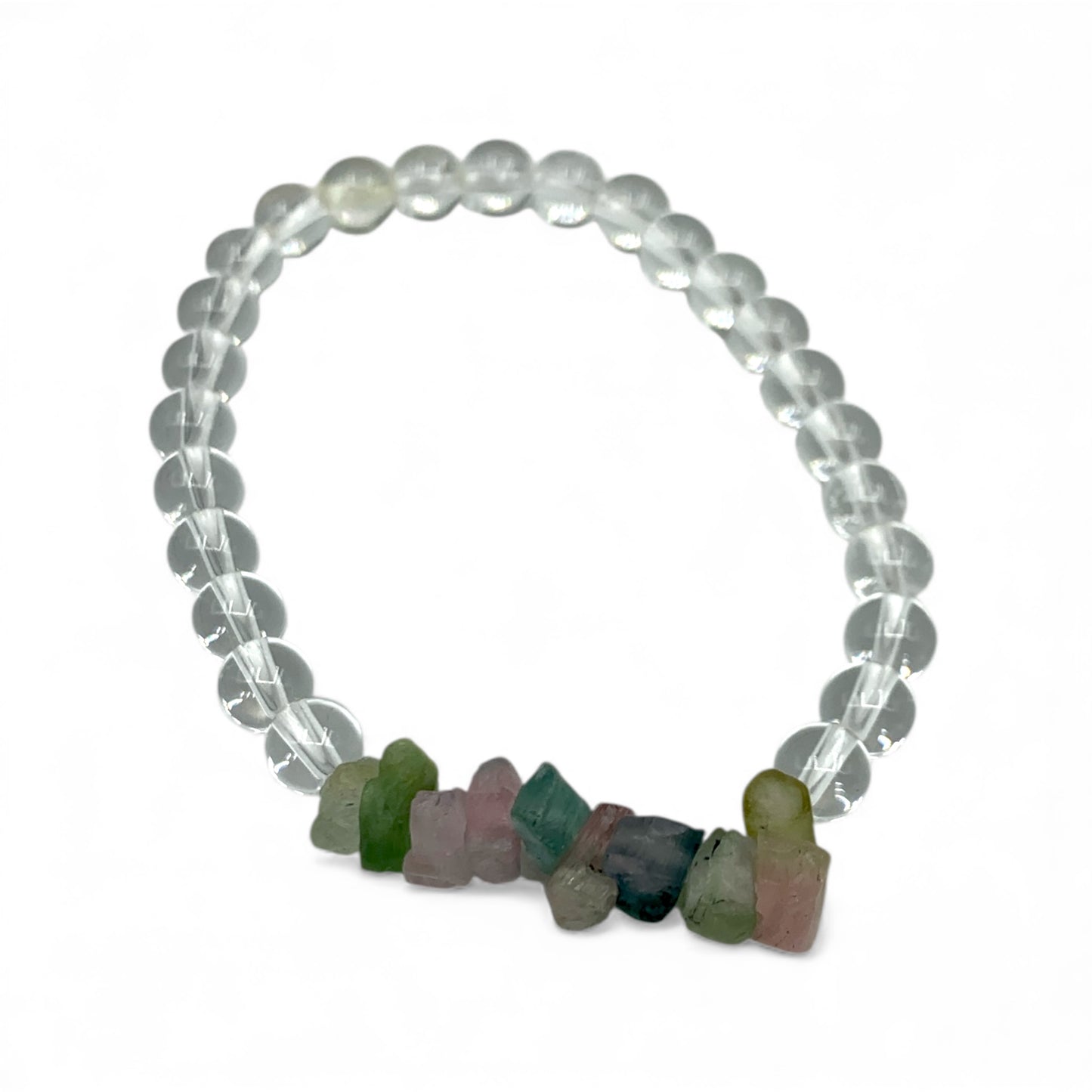 Bracelet - Tourmaline Mixed and Clear Quartz