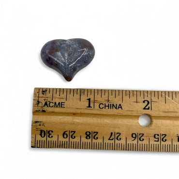 Agate - Moss Heart $18