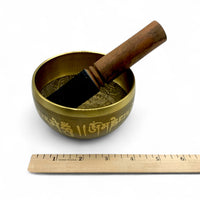 Singing Bowl - Brass Mandala 4"