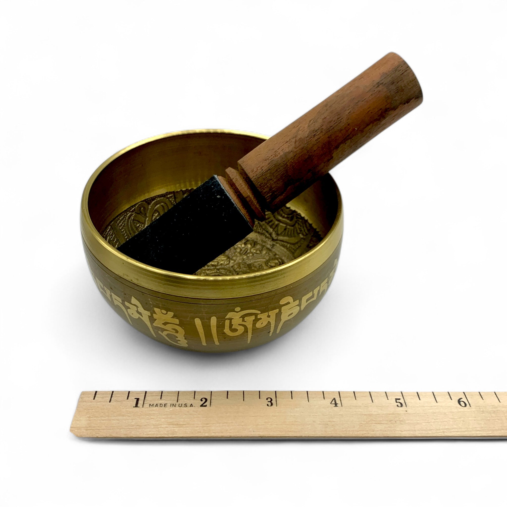 Singing Bowl - Brass Mandala 4"