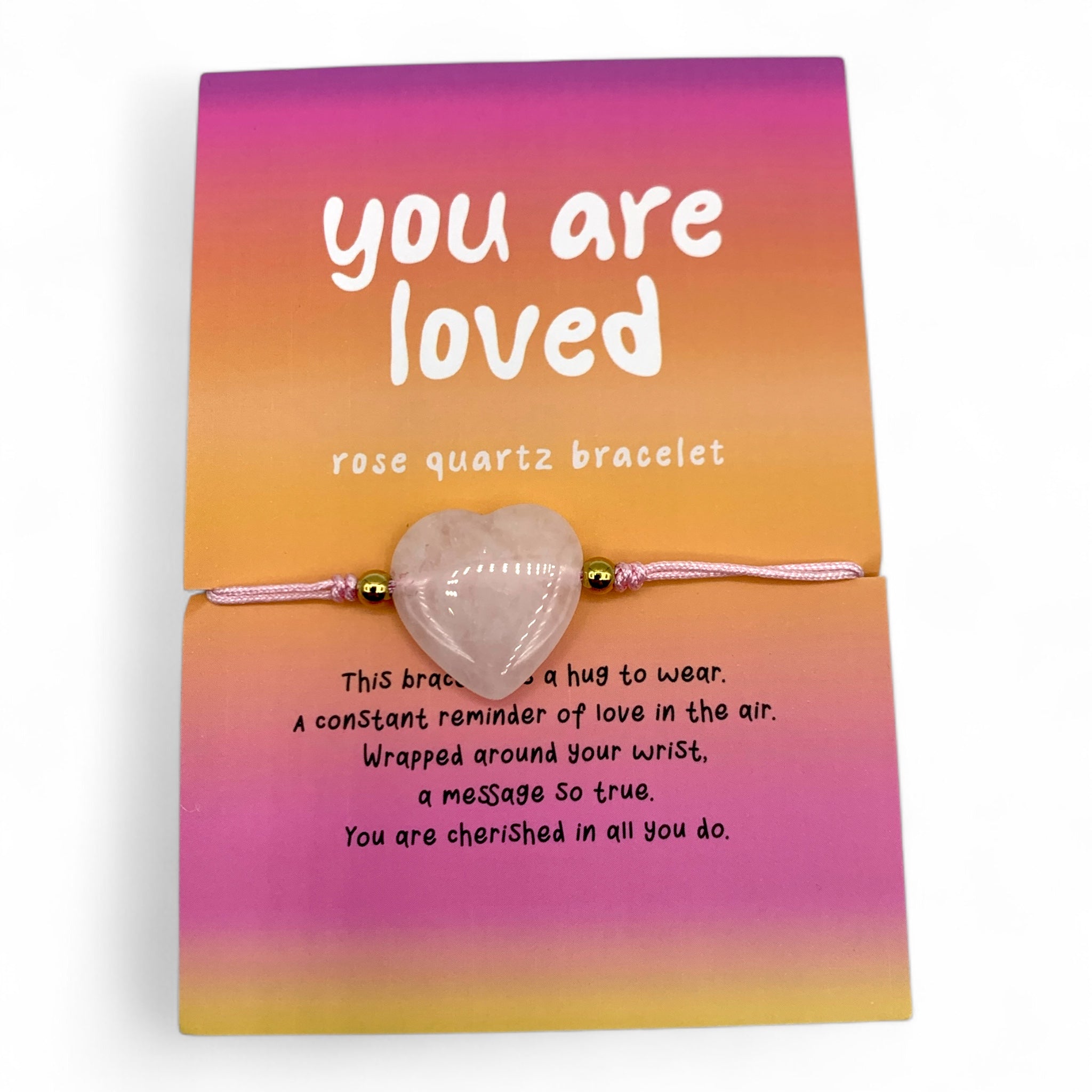 Bracelet - Rose Quartz You Are Loved