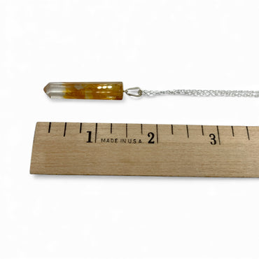 Necklace - Golden Healer Quartz Point $25