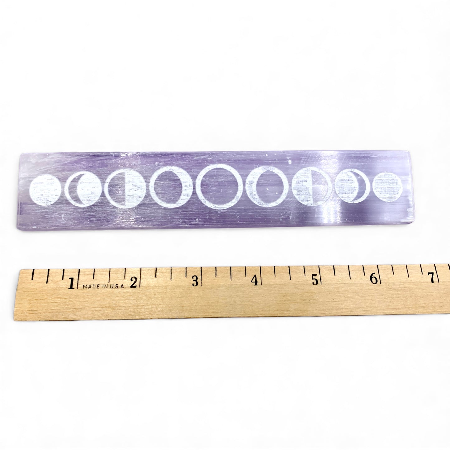 Selenite Ruler with Box $25