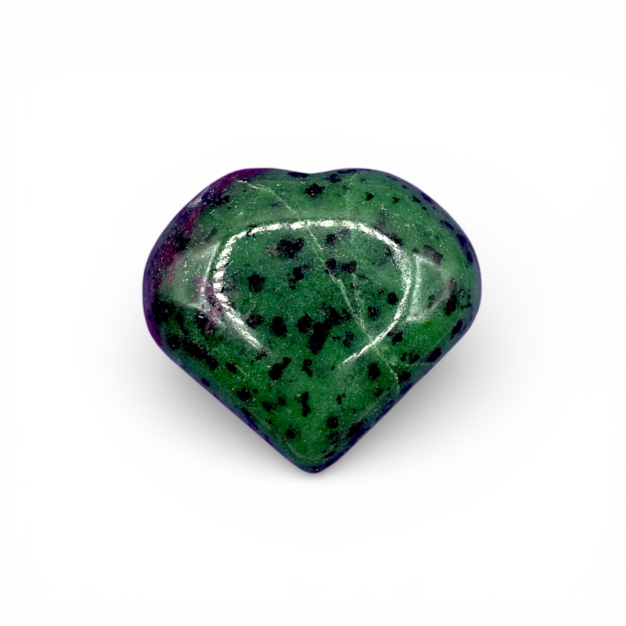 Ruby Zoisite Puffy Heart $80